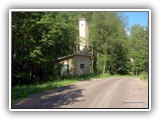 Angelniemen Vapaapalokunnan vanha paloautotalli Torkkilan kylässä.