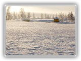 Golfkenttä talvella.