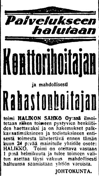 1921-01-09-ua-halikonsahko