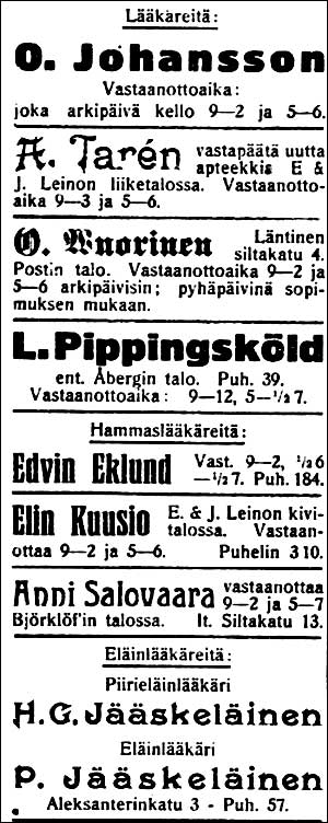 1925-12-22-sskl-laakareita