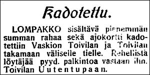 1926-07-30-sskl-kadotettu