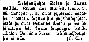 1887-03-11-Aura-telefonijoh