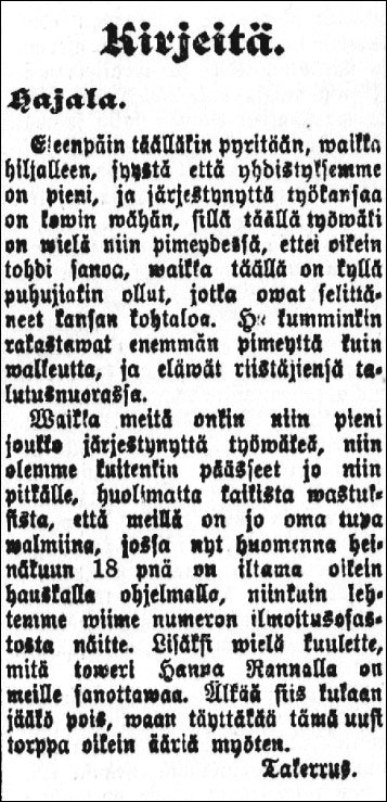 1909-07-18-sosial-kirjeita